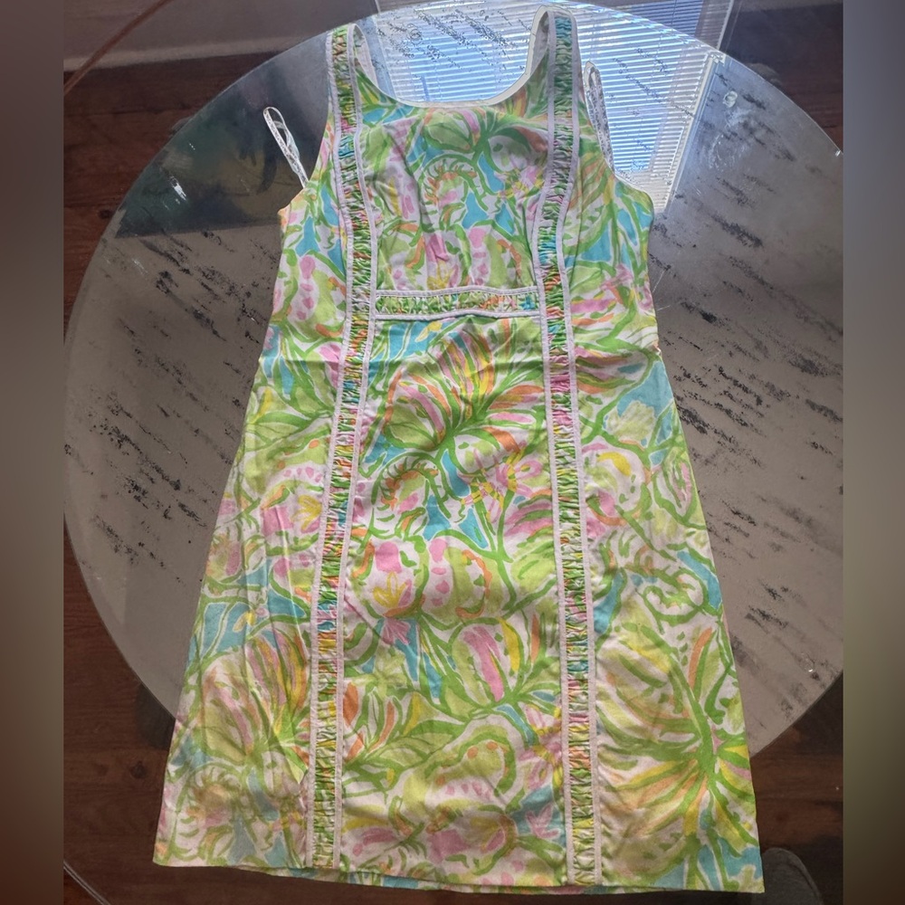 Lilly Pulitzer Tropical Floral Print Sundress Size 10